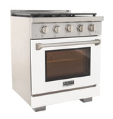 KUCHT Professional 30 in. 4.2 cu. ft. Natural Gas Range and Convection Oven with True Simmer Burners
