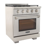 KUCHT Professional 30 in. 4.2 cu. ft. Natural Gas Range and Convection Oven with True Simmer Burners