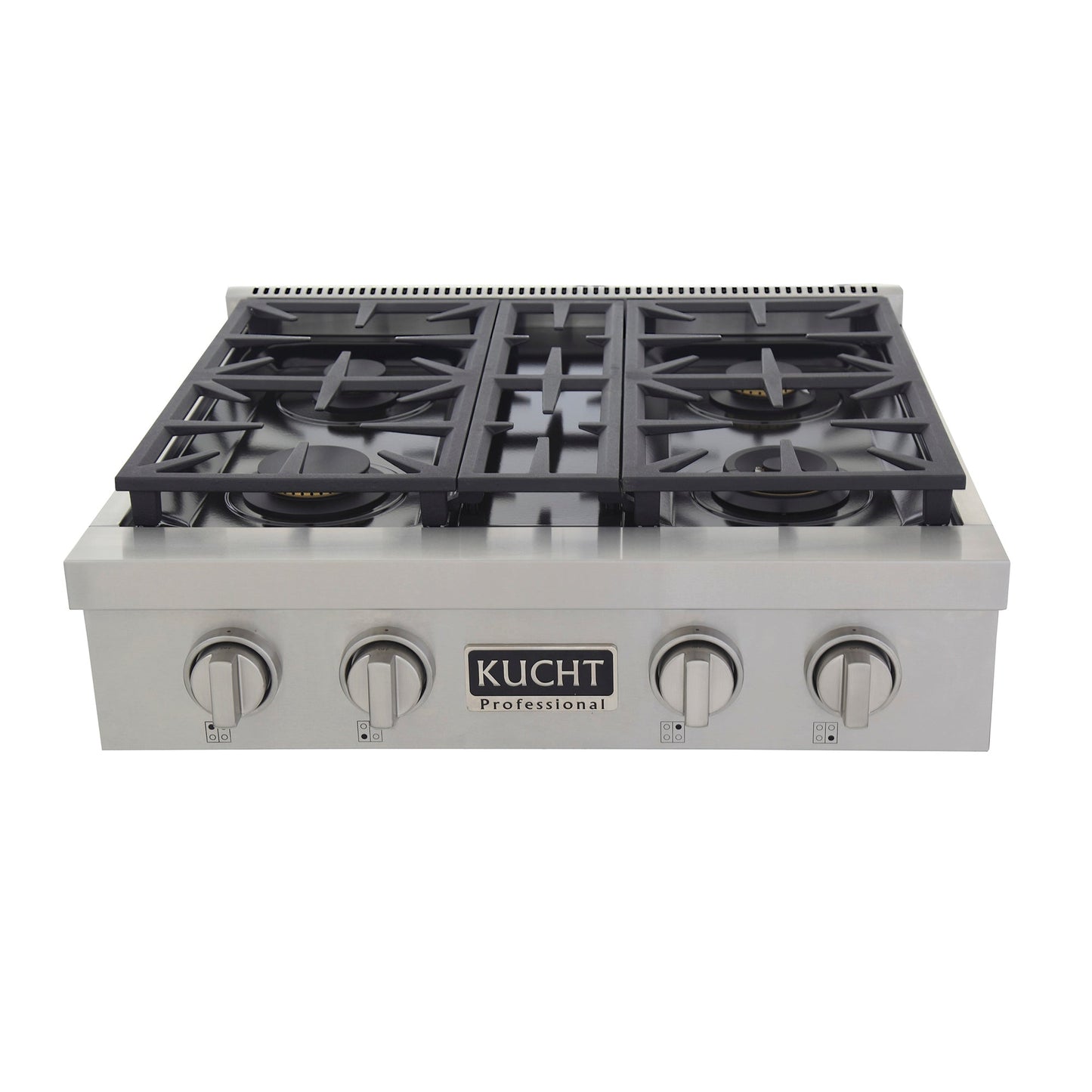 KUCHT Professional 30 in. Natural Gas Range Top with Sealed Burners Stainless Steel