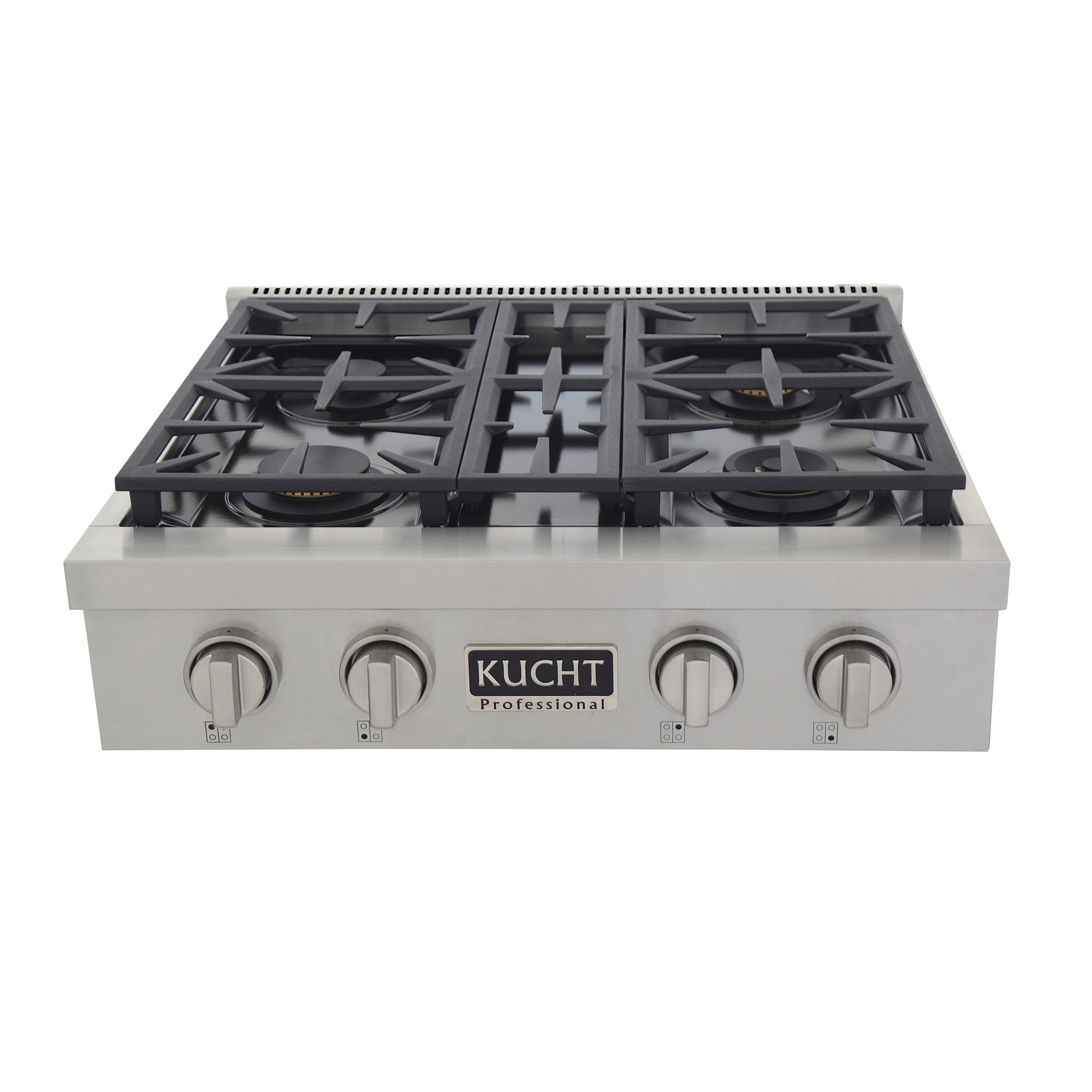 KUCHT Professional 30 in. Natural Gas Range Top with Sealed Burners Stainless Steel