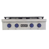 KUCHT Professional 30 in. Natural Gas Range Top with Sealed Burners Stainless Steel