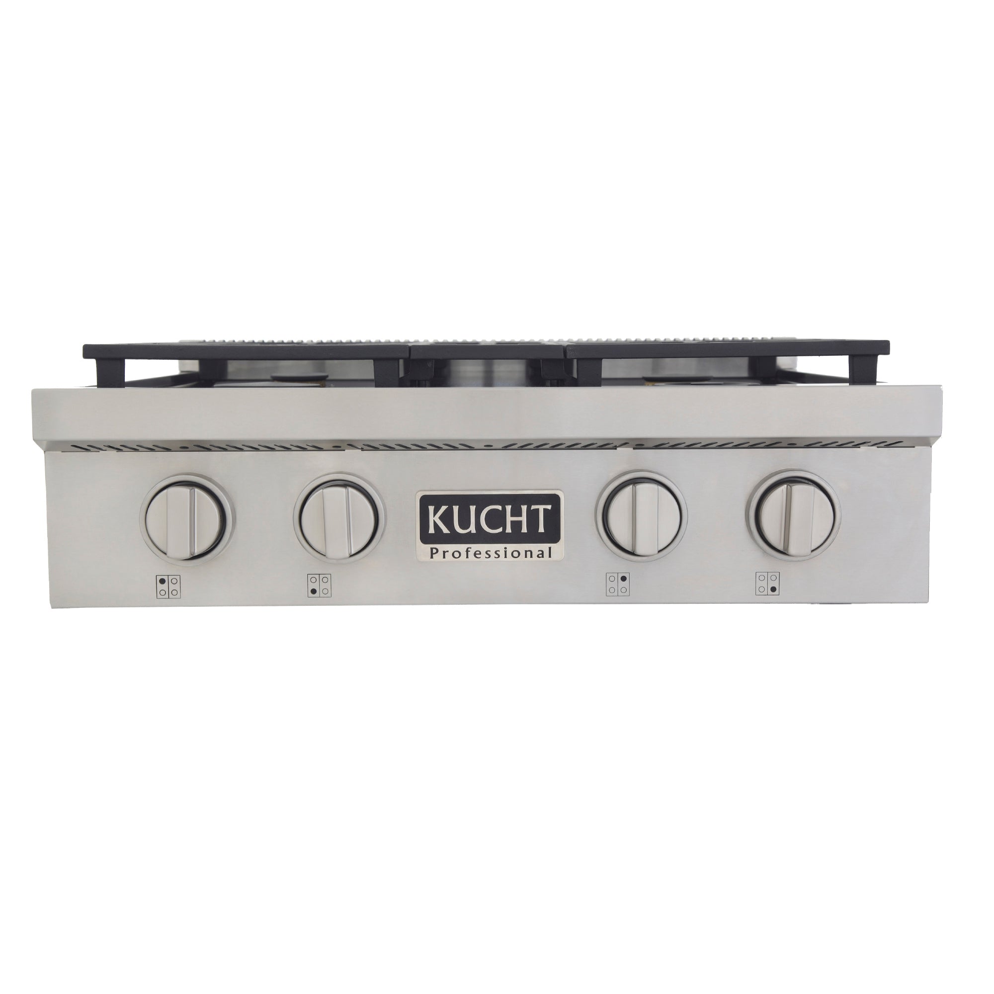 KUCHT Professional 30 in. Natural Gas Range Top with Sealed Burners Stainless Steel