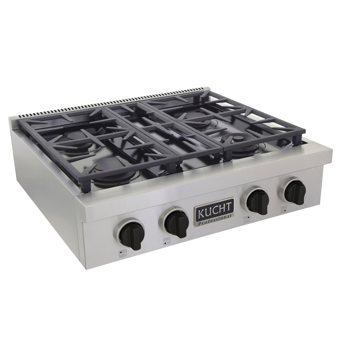 KUCHT Professional 30 in. Natural Gas Range Top with Sealed Burners Stainless Steel