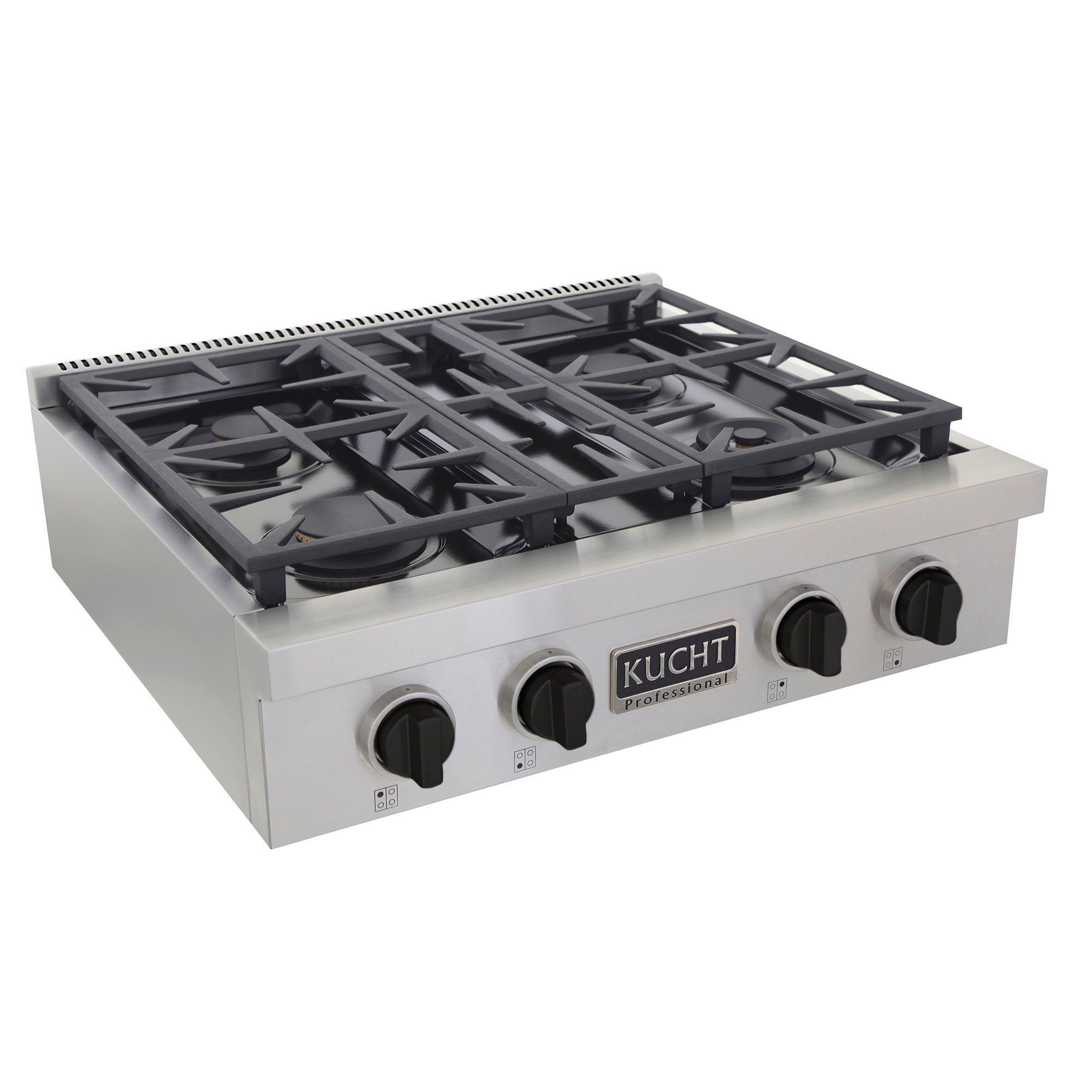 KUCHT Professional 30 in. Natural Gas Range Top with Sealed Burners Stainless Steel