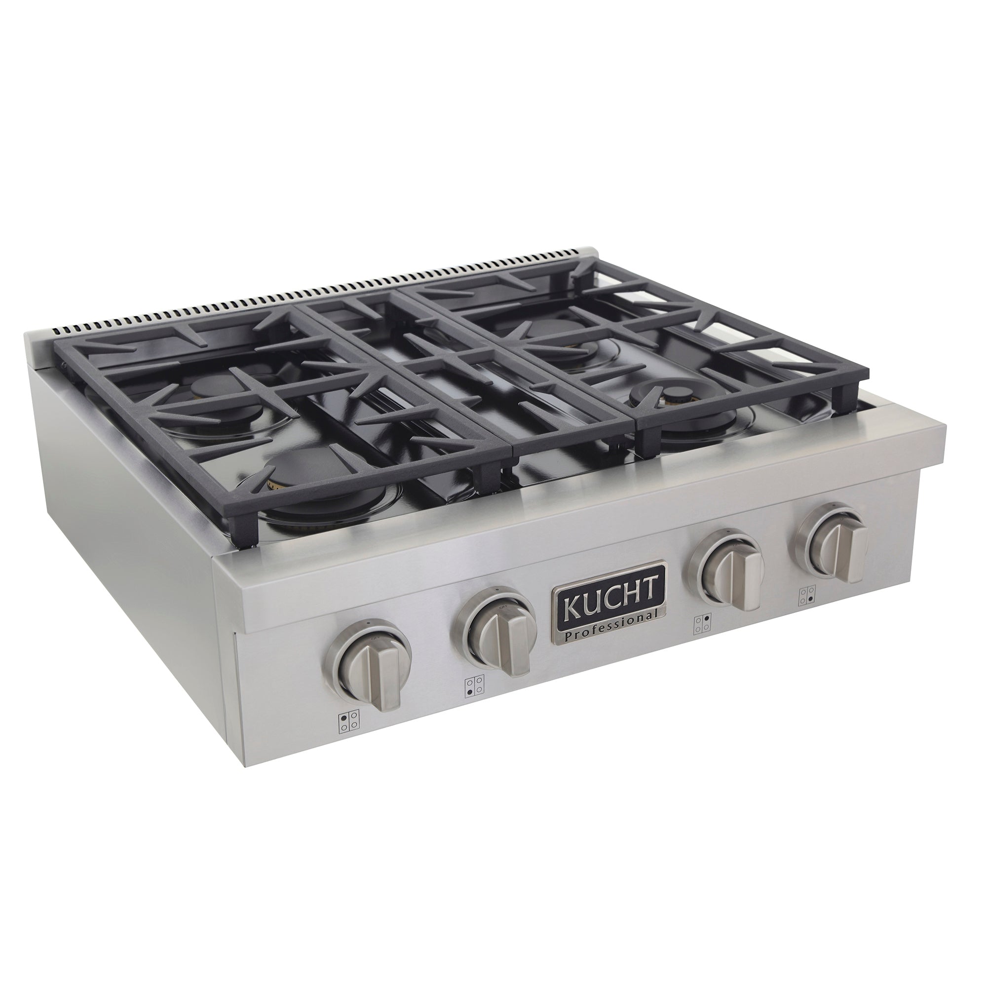 KUCHT Professional 30 in. Natural Gas Range Top with Sealed Burners Stainless Steel