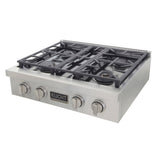 KUCHT Professional 30 in. Propane Gas Range Top with Sealed Burners in Stainless Steel