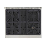 KUCHT Professional 30 in. Propane Gas Range Top with Sealed Burners in Stainless Steel