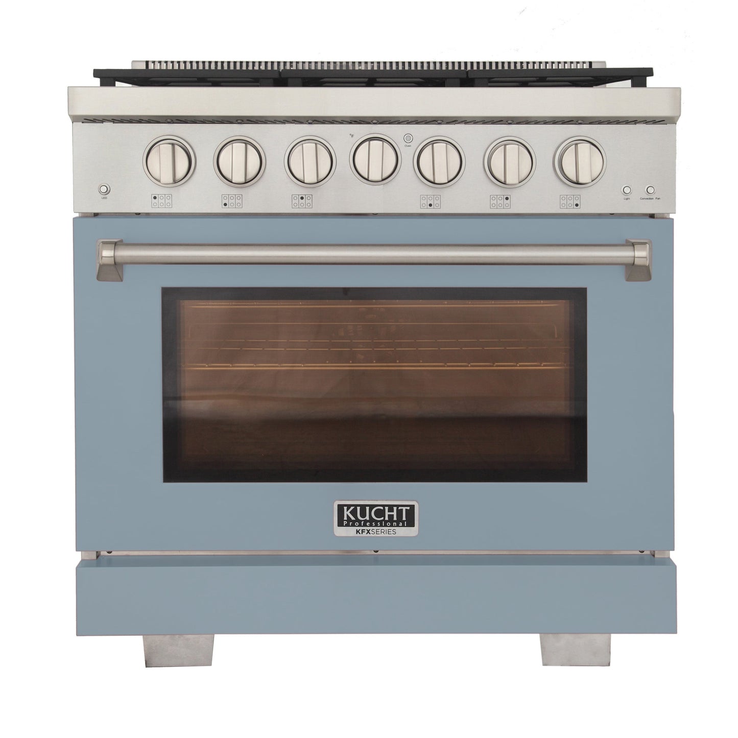 KUCHT Professional 36 in. 5.2 cu. ft. Natural Gas Range and Convection Oven with True Simmer Burners