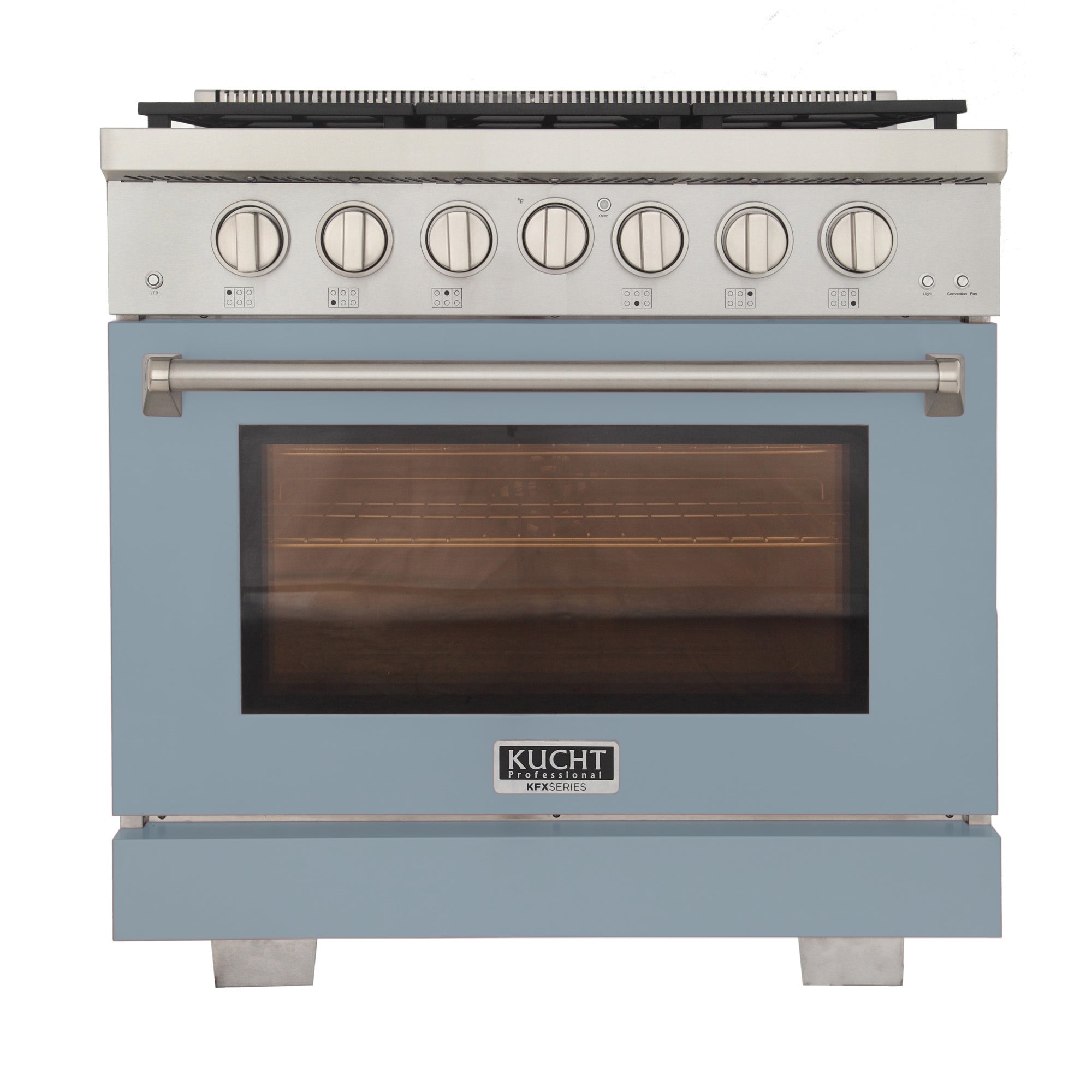KUCHT Professional 36 in. 5.2 cu. ft. Natural Gas Range with Sealed Burners and Convection Oven