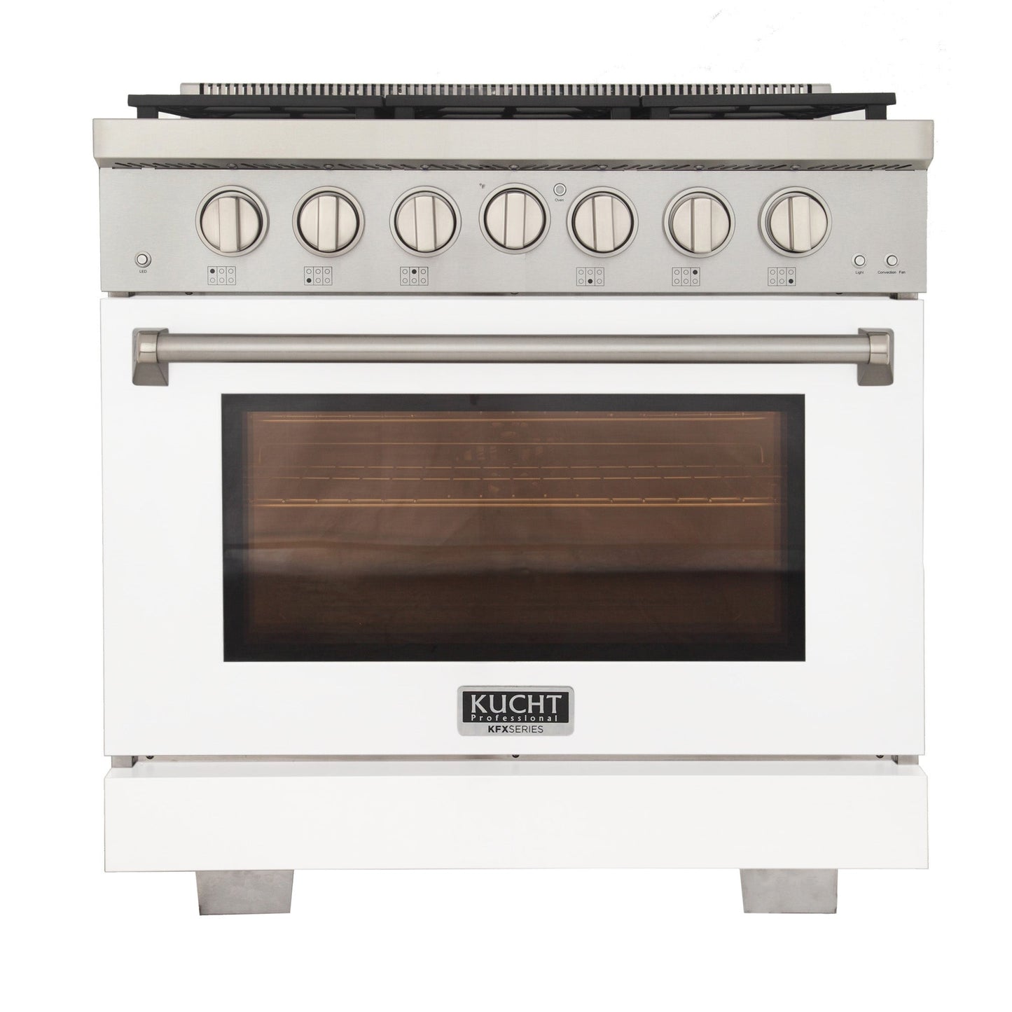 KUCHT Professional 36 in. 5.2 cu. ft. Natural Gas Range with Sealed Burners and Convection Oven