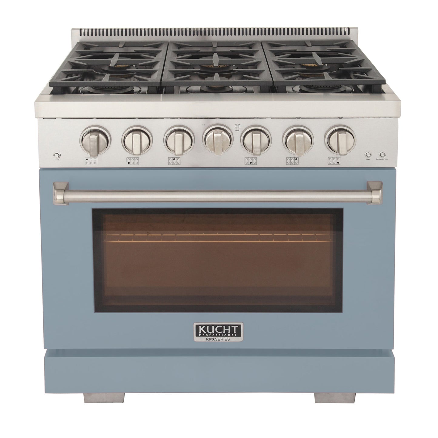 KUCHT Professional 36 in. 5.2 cu. ft. Natural Gas Range with Sealed Burners and Convection Oven