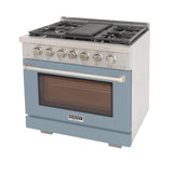 KUCHT Professional 36 in. 5.2 cu. ft. Natural Gas Range and Convection Oven with True Simmer Burners