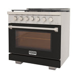 KUCHT Professional 36 in. 5.2 cu. ft. Natural Gas Range and Convection Oven with True Simmer Burners