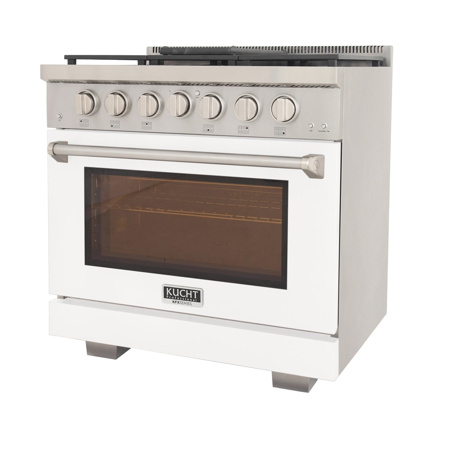 KUCHT Professional 36 in. 5.2 cu. ft. Propane Gas Range and Convection Oven with True Simmer Burners