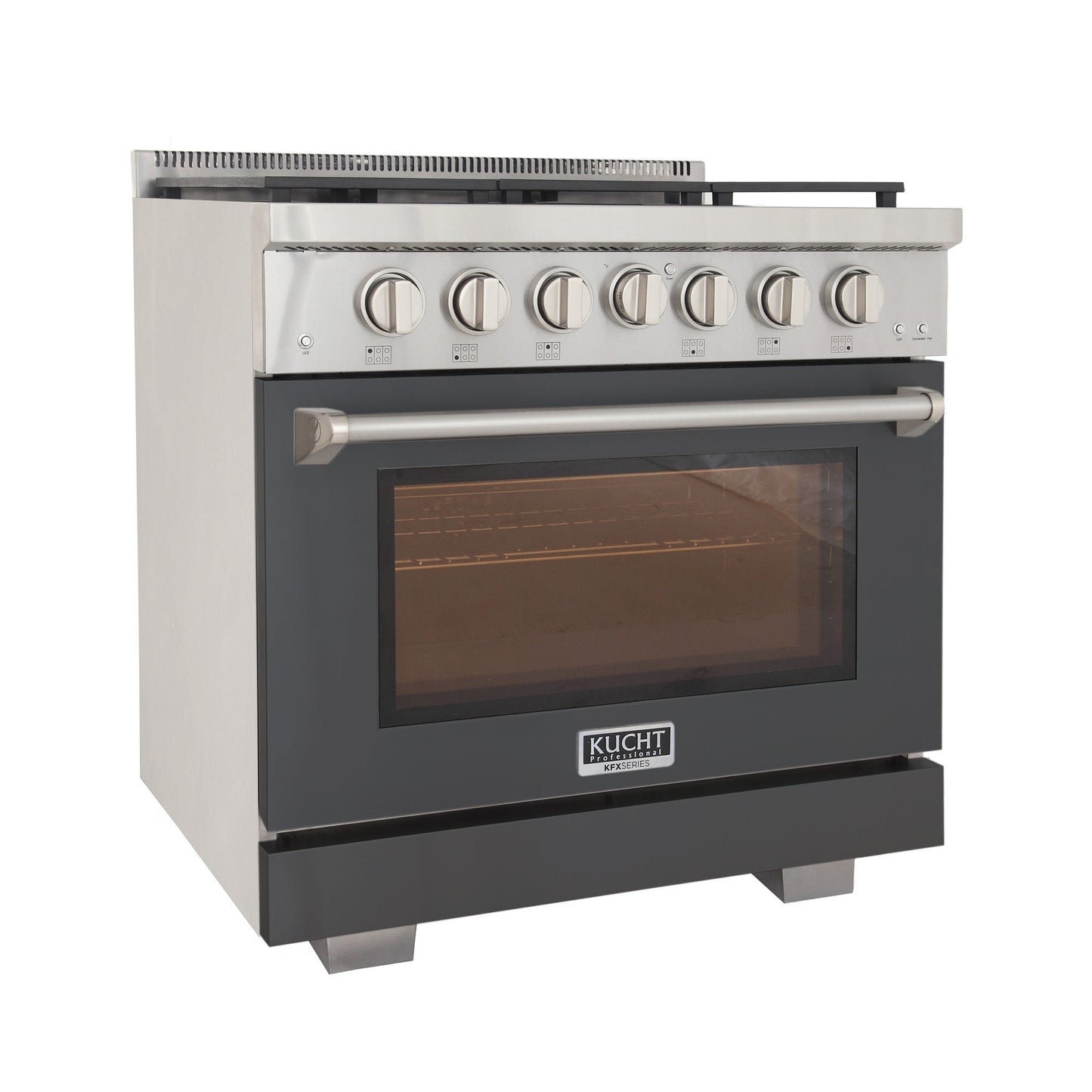 KUCHT Professional 36 in. 5.2 cu. ft. Natural Gas Range with Sealed Burners and Convection Oven