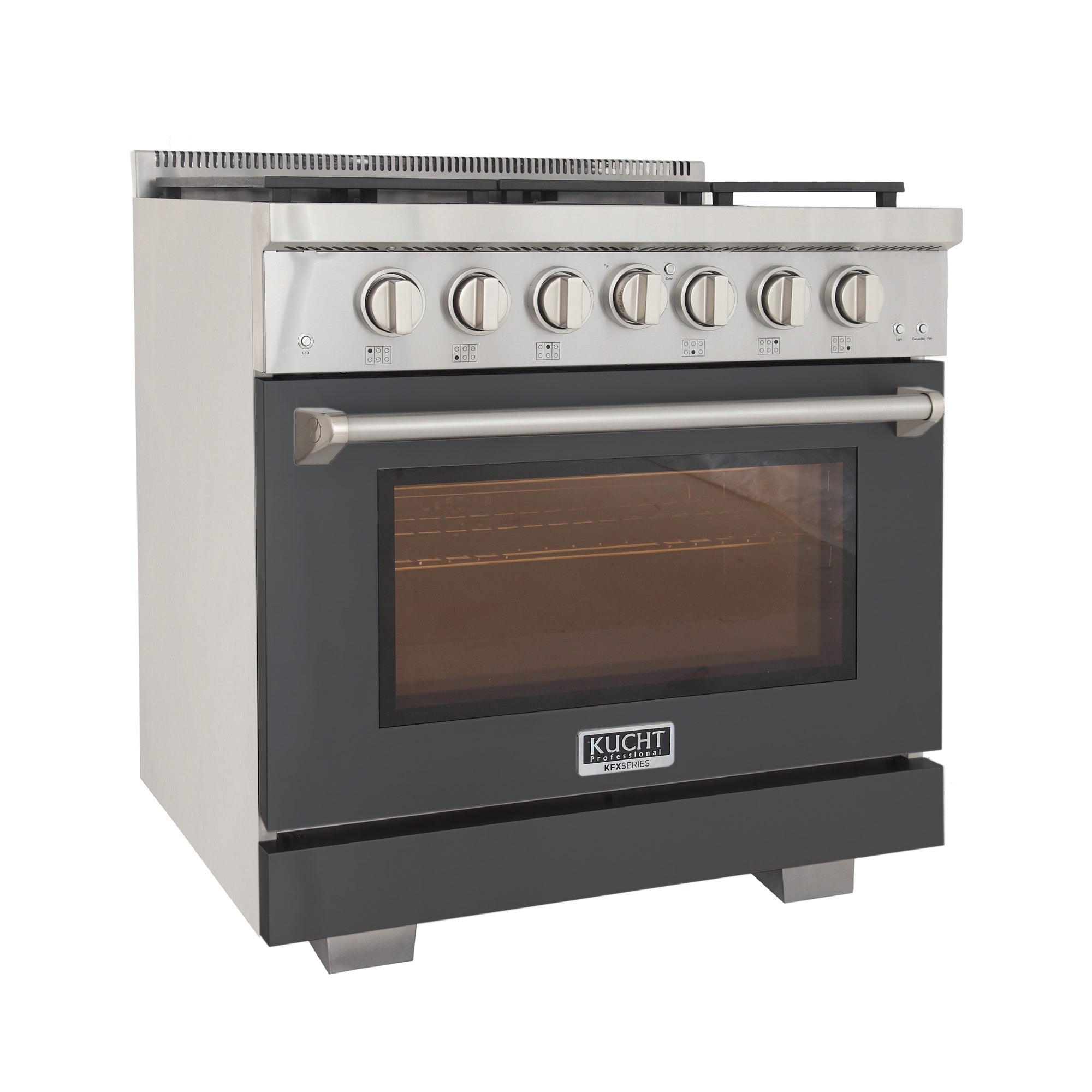 KUCHT Professional 36 in. 5.2 cu. ft. Natural Gas Range with Sealed Burners and Convection Oven