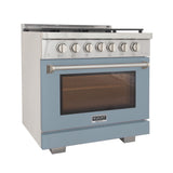 KUCHT Professional 36 in. 5.2 cu. ft. Propane Gas Range with Sealed Burners and Convection Oven