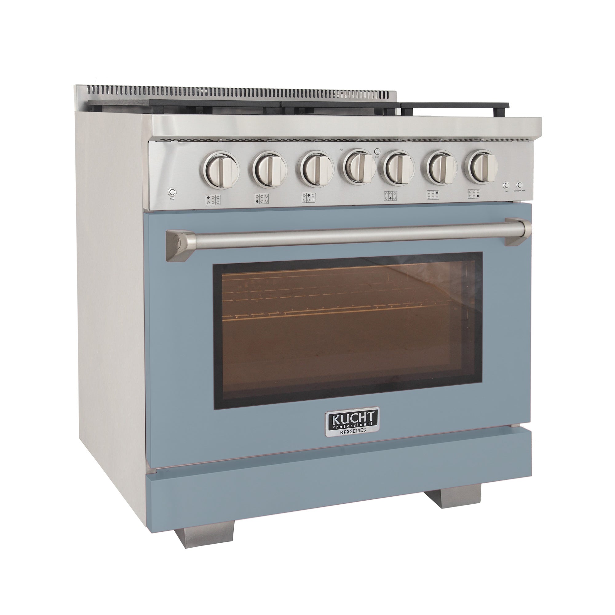 KUCHT Professional 36 in. 5.2 cu. ft. Propane Gas Range with Sealed Burners and Convection Oven