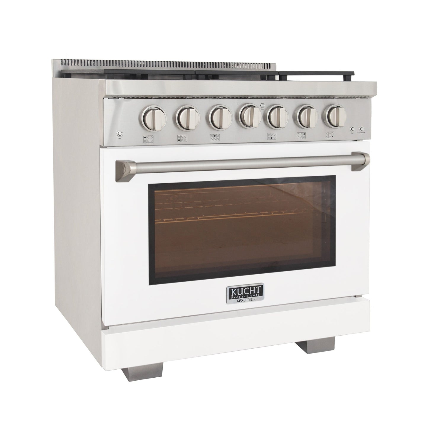 KUCHT Professional 36 in. 5.2 cu. ft. Propane Gas Range and Convection Oven with True Simmer Burners
