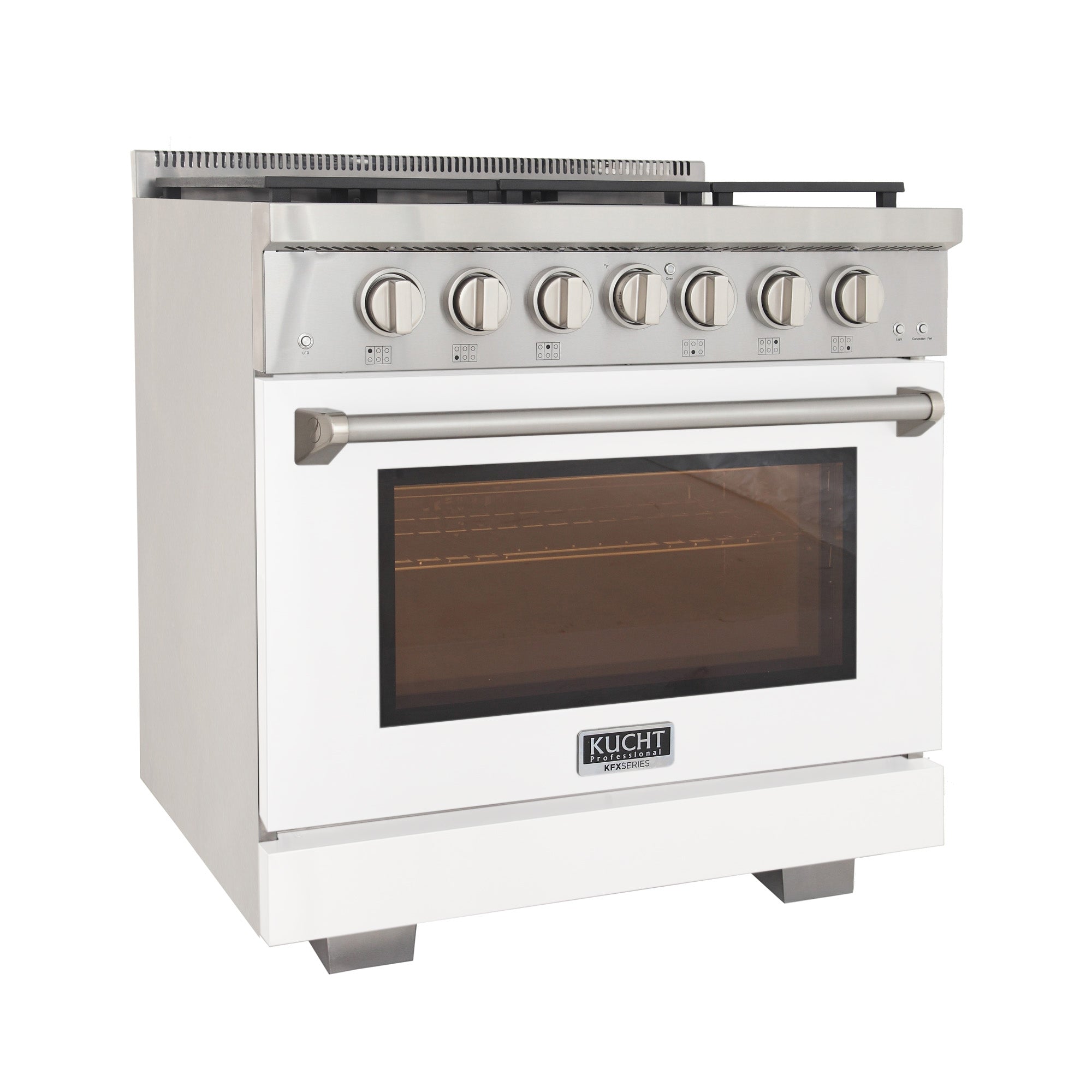 KUCHT Professional 36 in. 5.2 cu. ft. Propane Gas Range and Convection Oven with True Simmer Burners