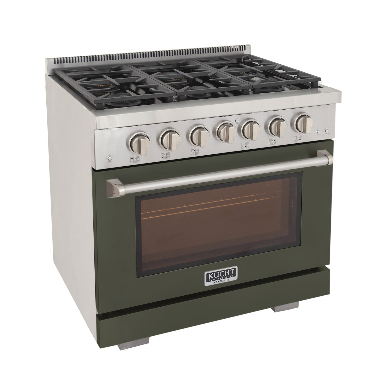 KUCHT Professional 36 in. 5.2 cu. ft. Propane Gas Range and Convection Oven with True Simmer Burners
