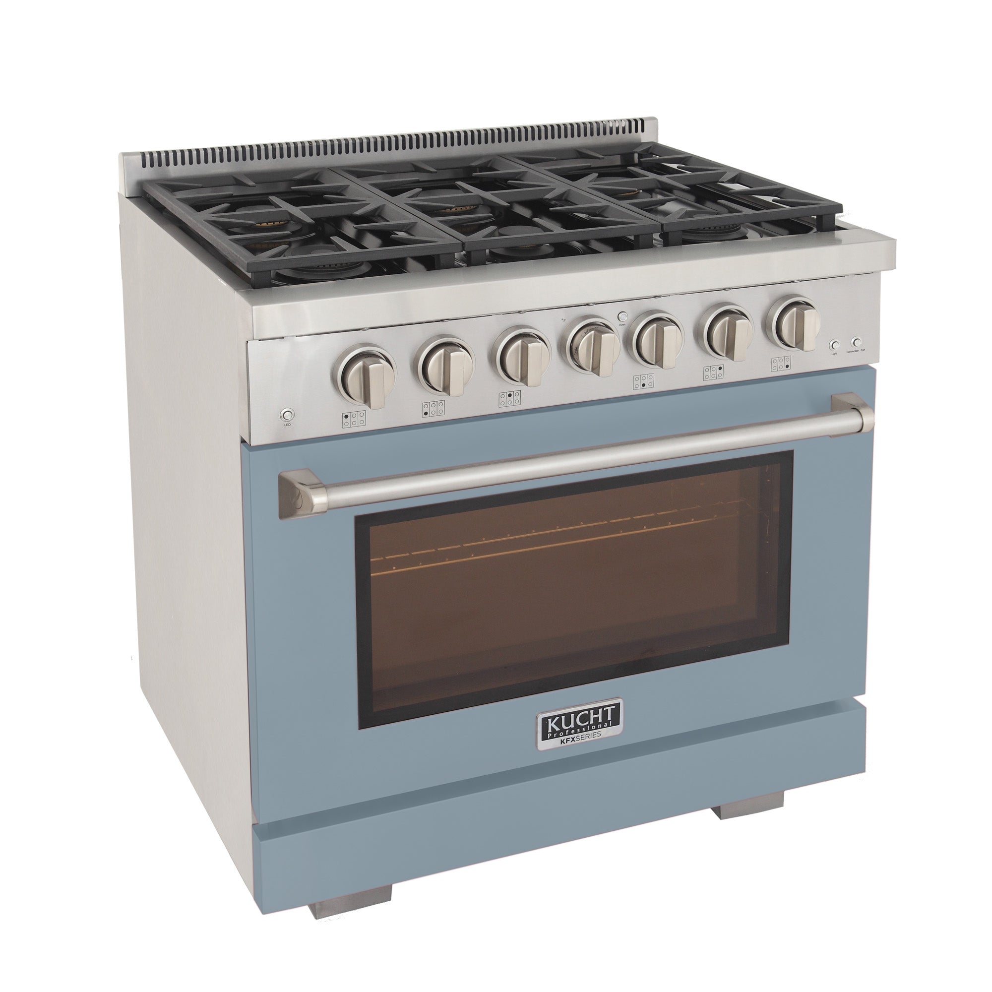 KUCHT Professional 36 in. 5.2 cu. ft. Natural Gas Range and Convection Oven with True Simmer Burners