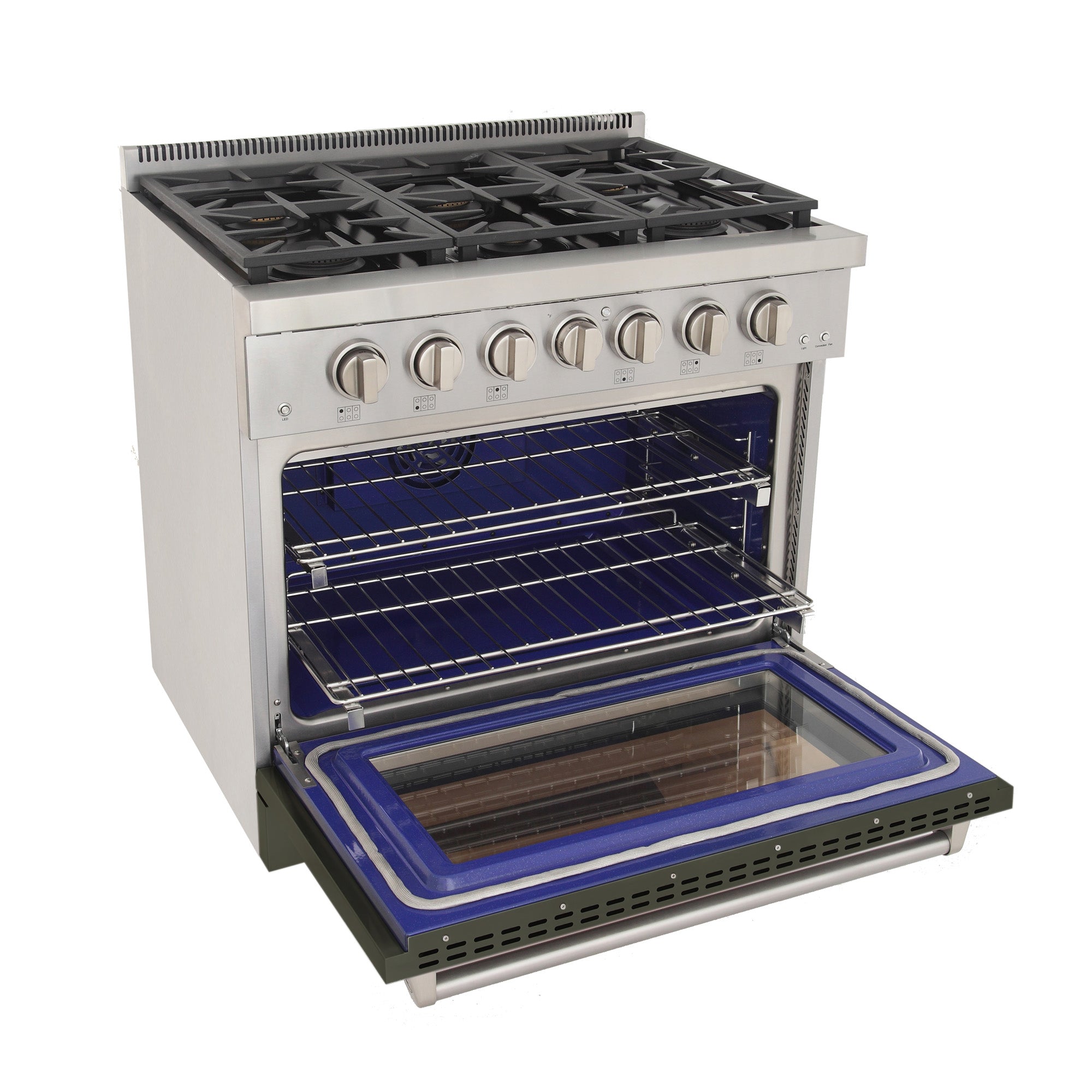 KUCHT Professional 36 in. 5.2 cu. ft. Natural Gas Range with Sealed Burners and Convection Oven