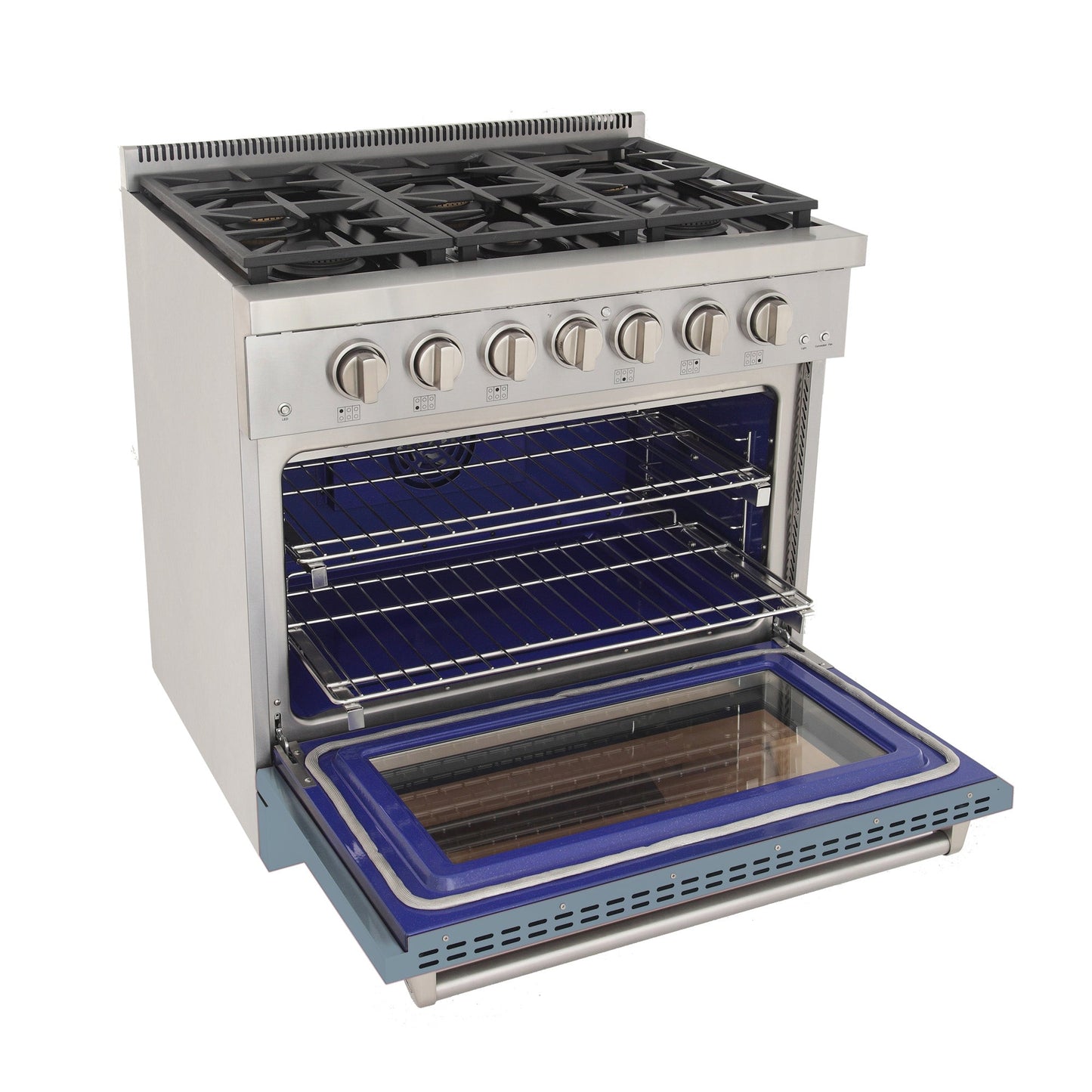 KUCHT Professional 36 in. 5.2 cu. ft. Propane Gas Range with Sealed Burners and Convection Oven