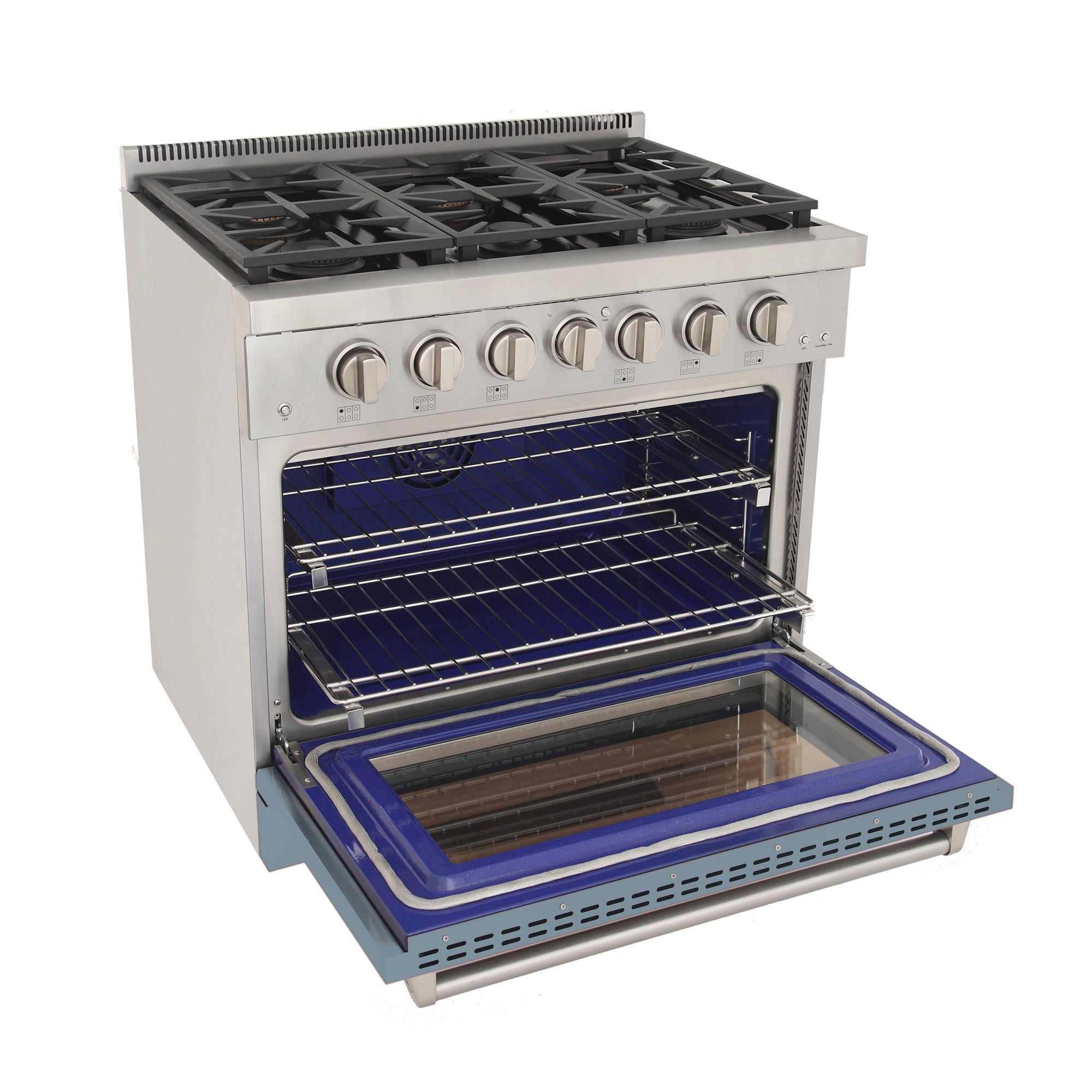 KUCHT Professional 36 in. 5.2 cu. ft. Natural Gas Range and Convection Oven with True Simmer Burners