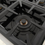 KUCHT Professional 36 in. 5.2 cu. ft. Propane Gas Range and Convection Oven with True Simmer Burners