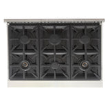 KUCHT Professional 36 in. Propane Gas Range Top with Sealed Burners in Stainless Steel