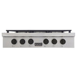 KUCHT Professional 36 in. Natural Gas Range Top with Sealed Burners in Stainless Steel