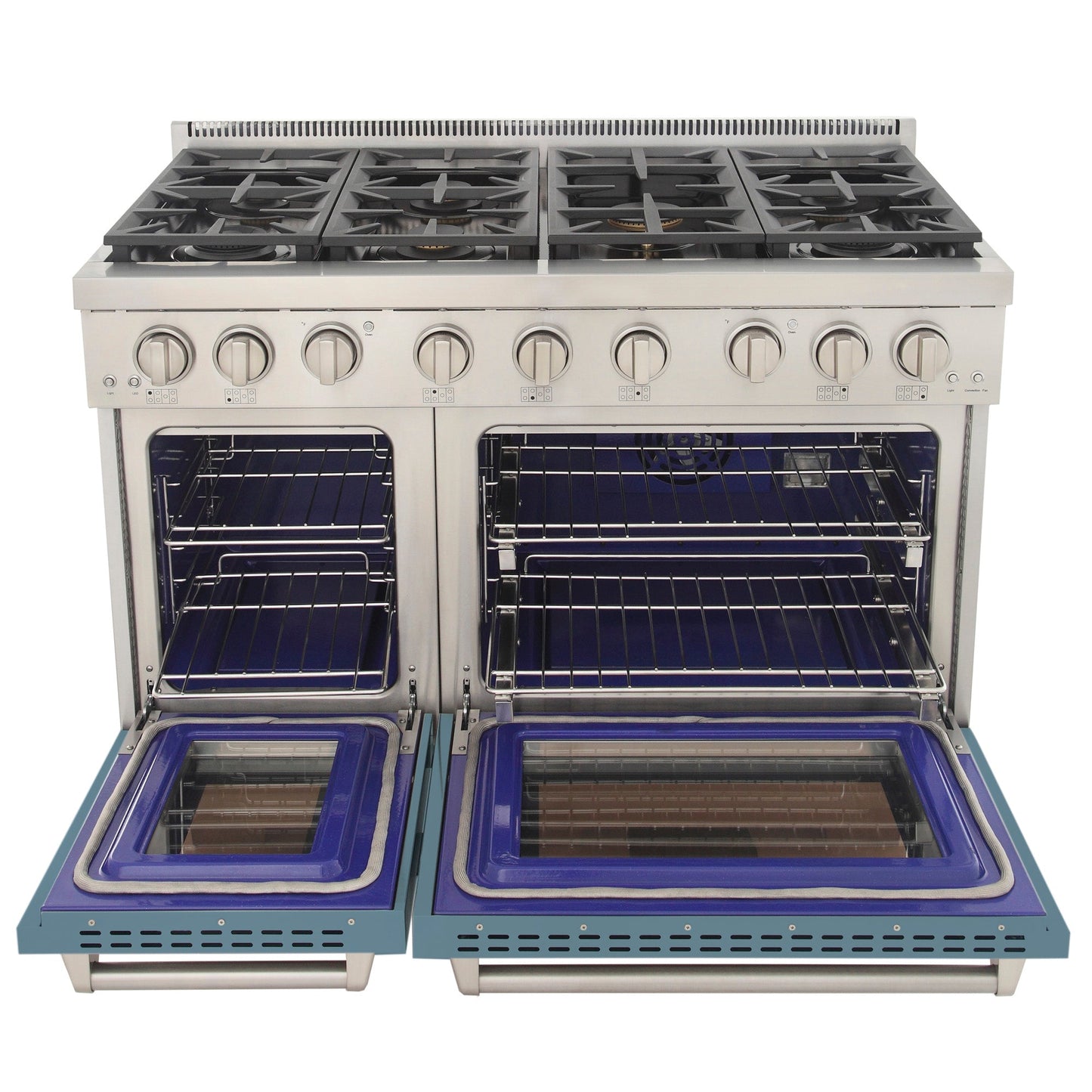 KUCHT Professional 48 in. 6.7 cu. ft. Propane Gas Range Two Ovens - One Convection - with True Simmer Burners