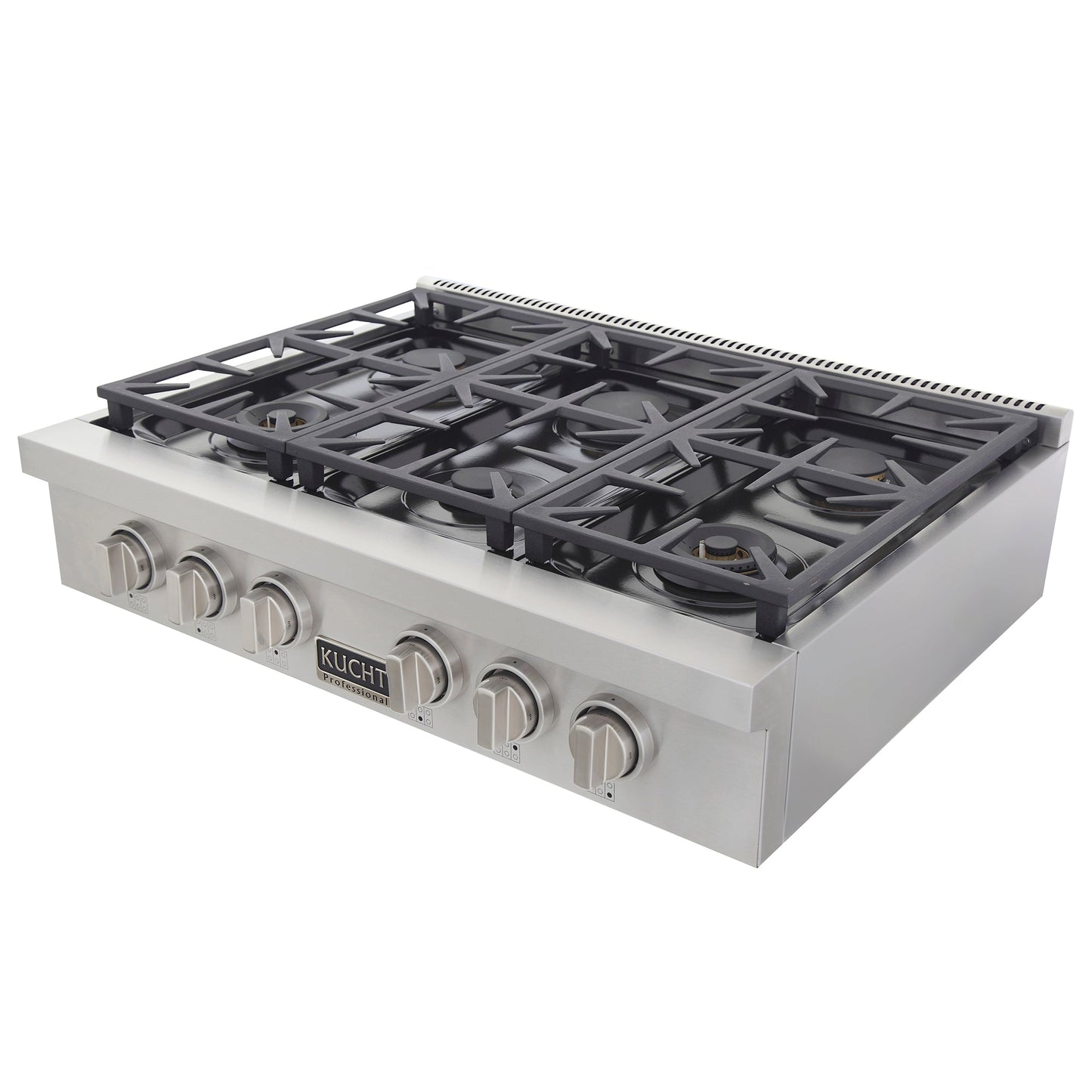 KUCHT Professional 36 in. Propane Gas Range Top with Sealed Burners in Stainless Steel