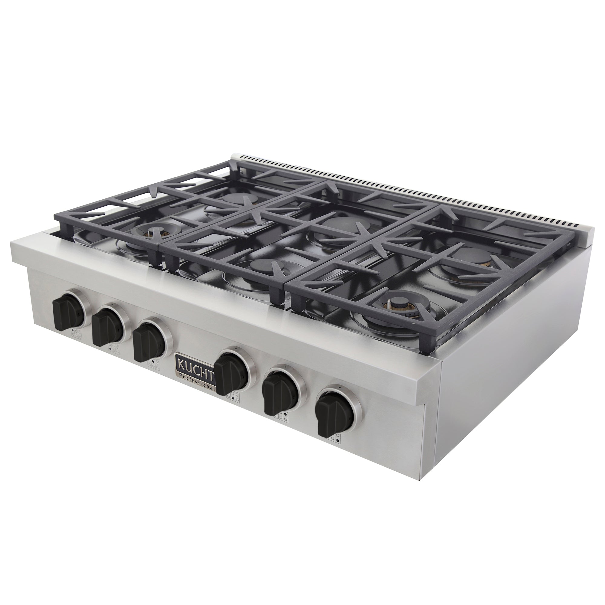 KUCHT Professional 36 in. Natural Gas Range Top with Sealed Burners in Stainless Steel