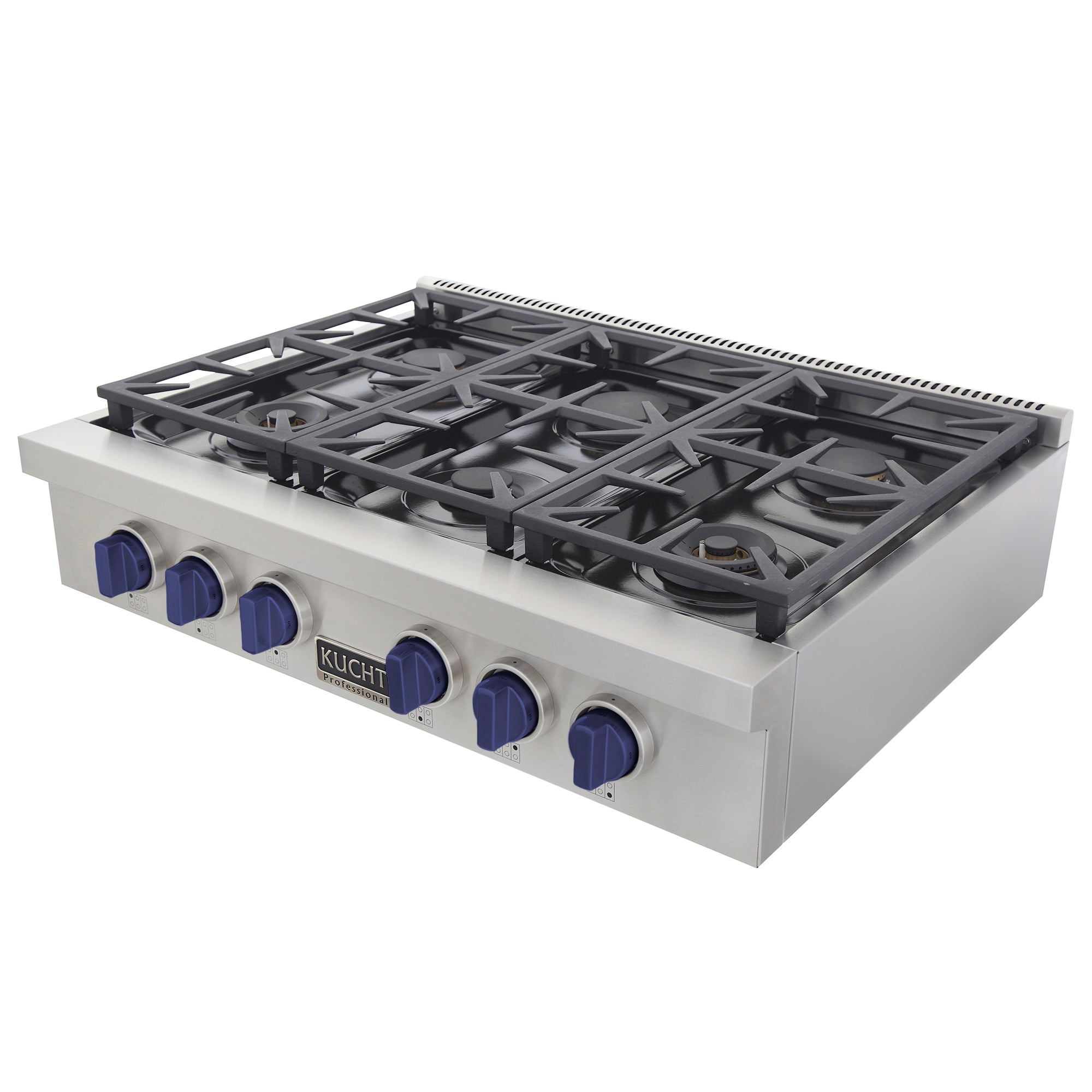 KUCHT Professional 36 in. Natural Gas Range Top with Sealed Burners in Stainless Steel