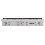 KUCHT Professional 48 in. ft Propane Gas Range Top with Sealed Burners in Stainless Steel