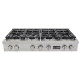 KUCHT Professional 48 in. Natural Gas Range Top with Sealed Burners in Stainless Steel