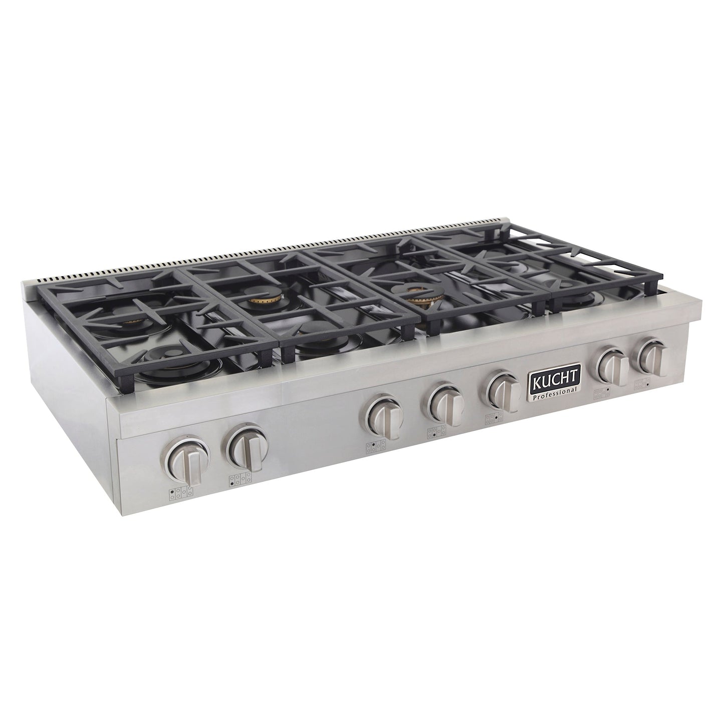 KUCHT Professional 48 in. Natural Gas Range Top with Sealed Burners in Stainless Steel