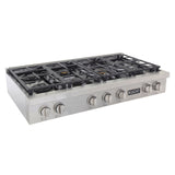 KUCHT Professional 48 in. Natural Gas Range Top with Sealed Burners in Stainless Steel