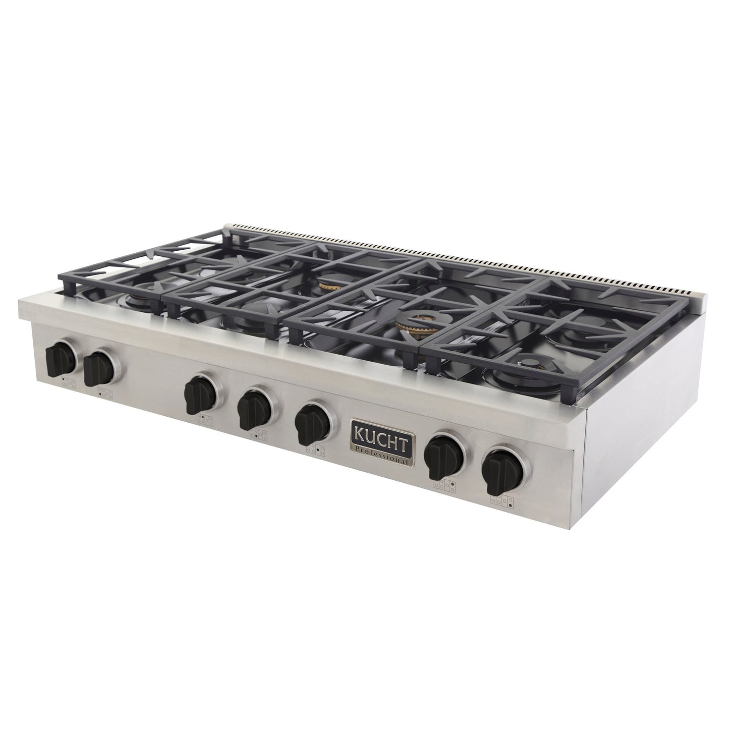 KUCHT Professional 48 in. ft Propane Gas Range Top with Sealed Burners in Stainless Steel
