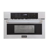 Kucht 30 in. 1 6 cu. ft. Stainless Steel Air Fryer and Convection Built In Microwave