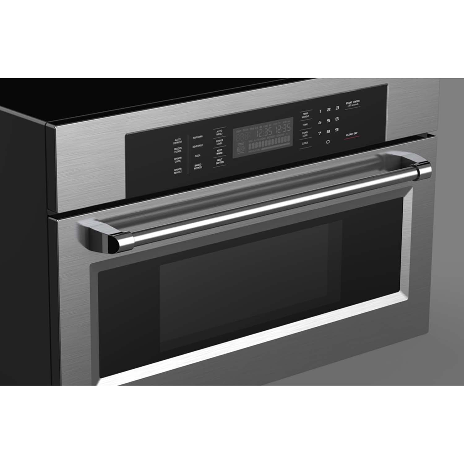 Kucht 30 in. 1 6 cu. ft. Stainless Steel Air Fryer and Convection Built In Microwave