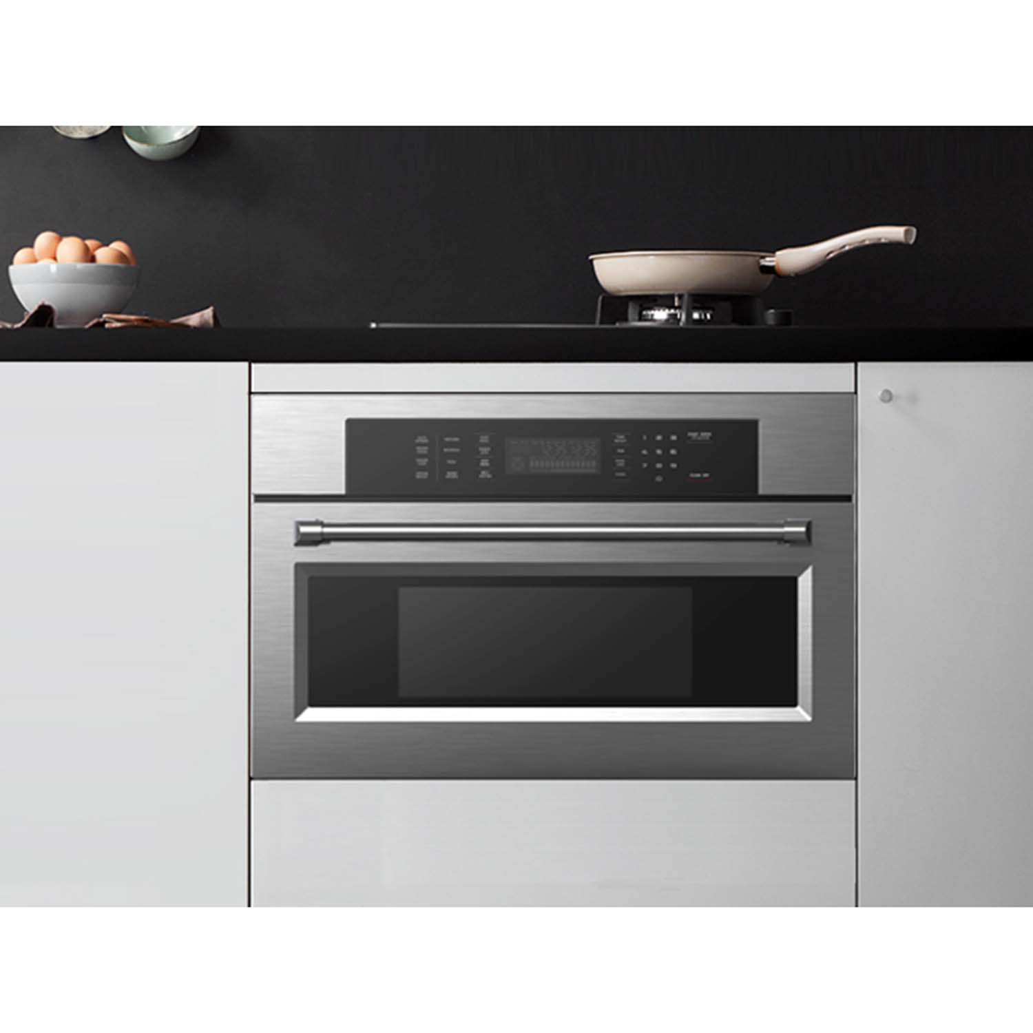 Kucht 30 in. 1 6 cu. ft. Stainless Steel Air Fryer and Convection Built In Microwave