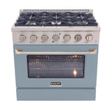 KUCHT Professional 36 in. 5.2 cu. ft. Dual Fuel Range for Propane Gas with Sealed Burners and Convection Oven in Stainless Steel