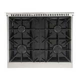 KUCHT Professional 30 in. 4.2 cu. ft. Dual Fuel Range for Propane Gas with Sealed Burners and Convection Oven in Stainless Steel