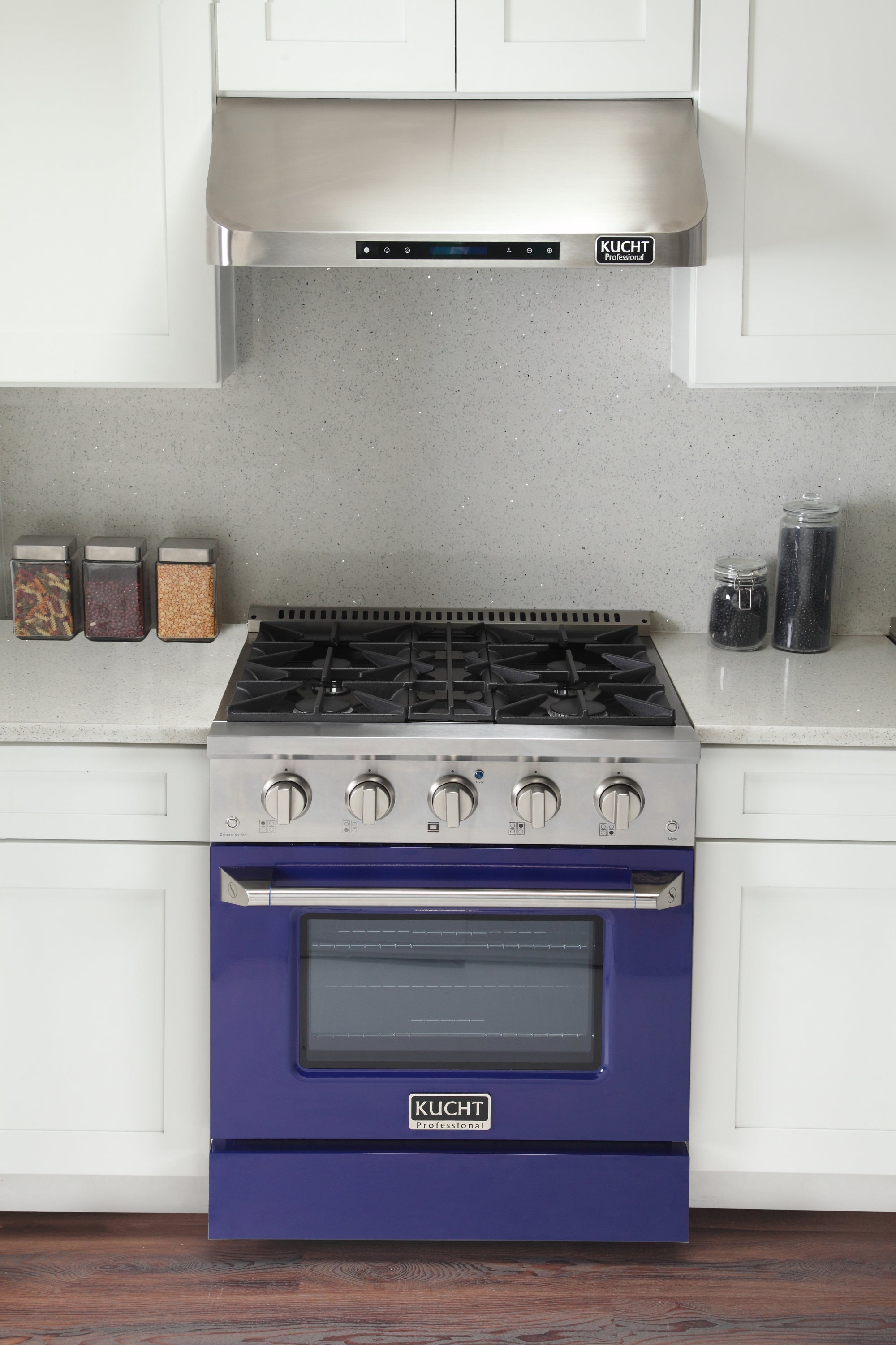 KUCHT Professional 30 in. 4.2 cu. ft. Dual Fuel Range for Propane Gas with Sealed Burners and Convection Oven in Stainless Steel