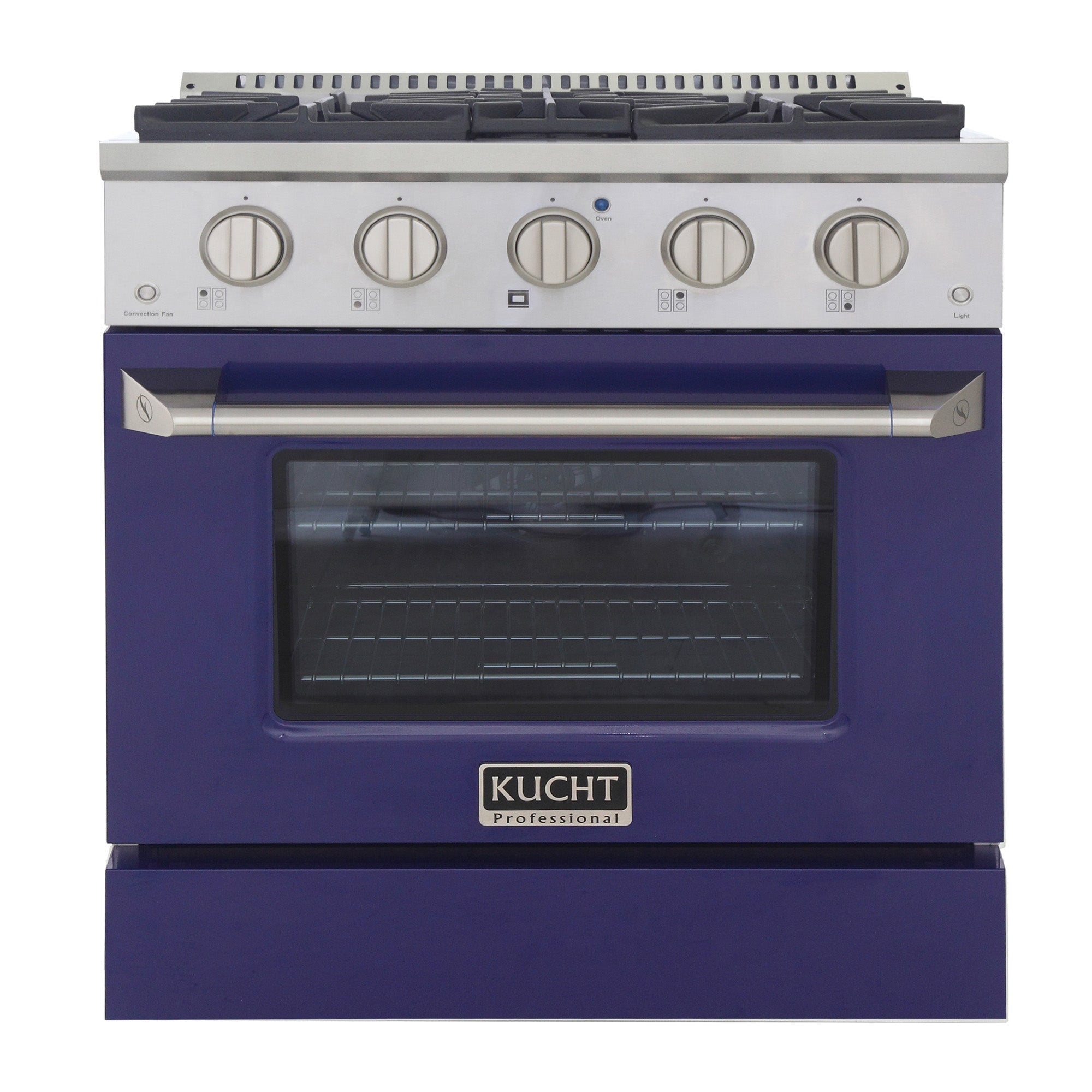 KUCHT Professional 30 in. 4.2 cu. ft. Dual Fuel Range for Natural Gas with Sealed Burners and Convection Oven in Stainless Steel