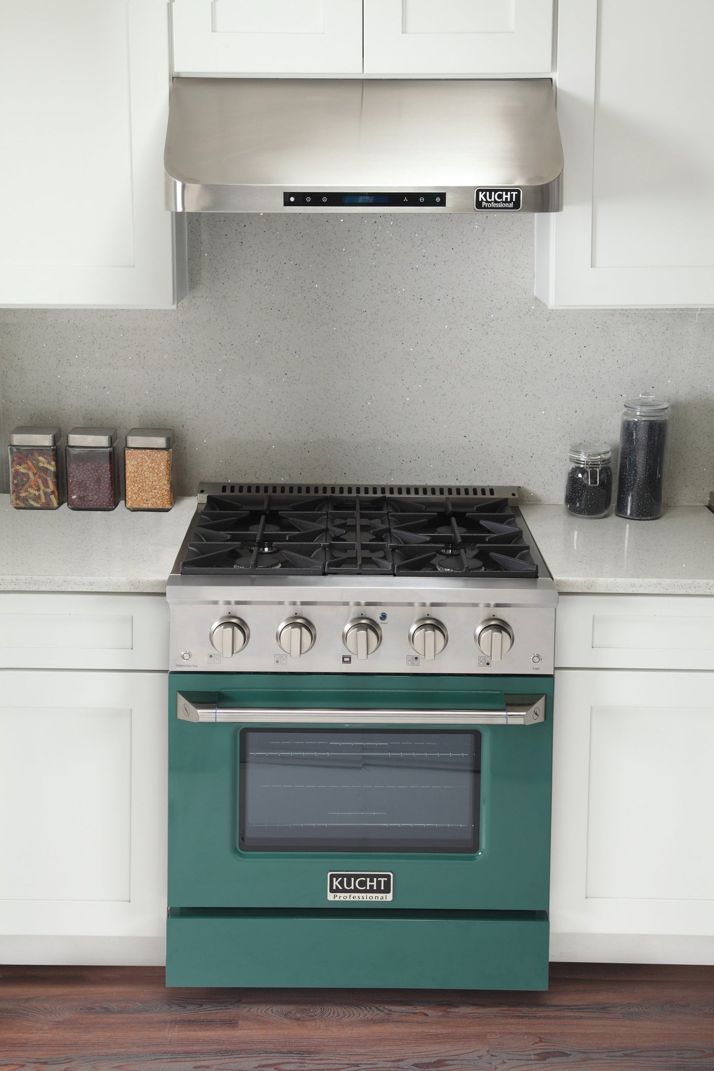 KUCHT Professional 30 in. 4.2 cu. ft. Dual Fuel Range for Propane Gas with Sealed Burners and Convection Oven in Stainless Steel