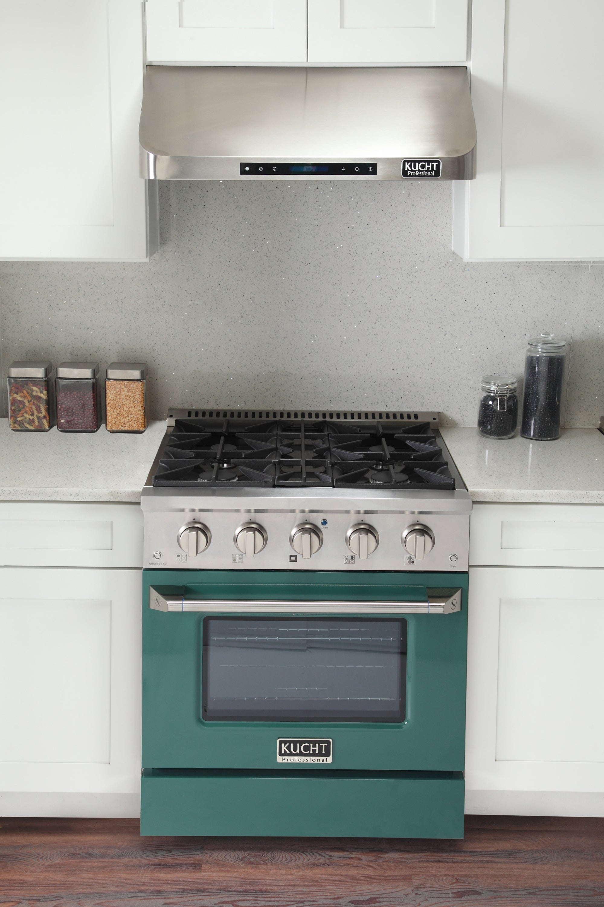 KUCHT Professional 30 in. 4.2 cu. ft. Dual Fuel Range for Natural Gas with Sealed Burners and Convection Oven in Stainless Steel